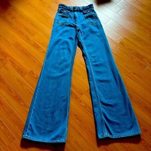 Gerard Darel Wide Leg Flare Jeans